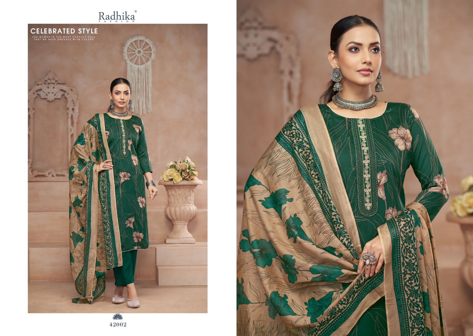 Julie By Radhika Azara Lawn Cotton Printed Dress Material Wholesale Price